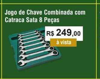 Copercana Jogo De Chave Combinada Com Catraca Sata 8 Peças oferta