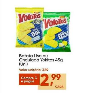 Batata Lisa Ou Ondulada Yokitos