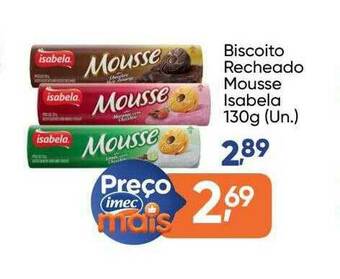 Imec Supermercados Biscoito Recheado Mousse Isabela oferta