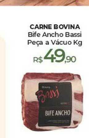 Peg Pese Carne Bovina Bife Ancho Bassi Peça A Vácuo Kg oferta