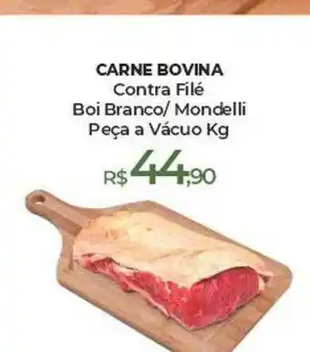 Peg Pese Carne Bovina Contra Filé Boi Branco- Mondelli Peça A Vácuo Kg oferta
