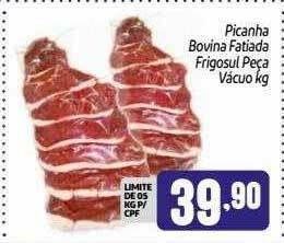 Supermercados Big Compra Picanha Bovina Fatiada Frigosul Peça Vácuo Kg oferta