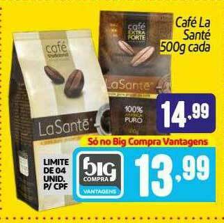 Supermercados Big Compra Café La Santé oferta