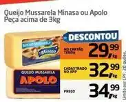 Sensação de minas - queijo mussarela ou apolo peca acima de 3kg