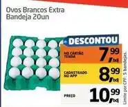 Tenda Atacado Extra - ovos brancos extra bandeja 20un oferta