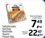 Tenda Atacado Aurora - salsicha para hot dog resfriada oferta