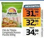 Tenda Atacado Aurora - filé de tilápia congelada oferta