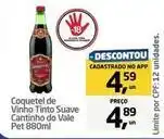 Tenda Atacado Cantinho do vale - coquetel de vinho tinto suave oferta