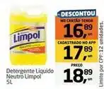 Tenda Atacado Limpol - detergente líquido neutro oferta