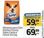 Tenda Atacado Champ - alimento para cães adultos sabor carne e cereal oferta