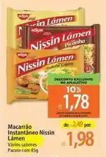 Atacadão Nissin - macarrão instantâneo lamen oferta