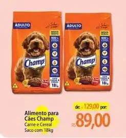 Atacadão Champ - alimento para cães oferta