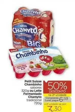 Petit Suisse Chambinho Ou Leite Fermentado Chamyto