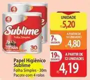 Atacadão Sublime - papel higiênico oferta