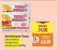 Atacadão Texas - hambúrguer carne bovina oferta