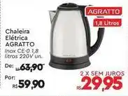 Komprao Atacadista Agratto - chaleira eléctrica oferta