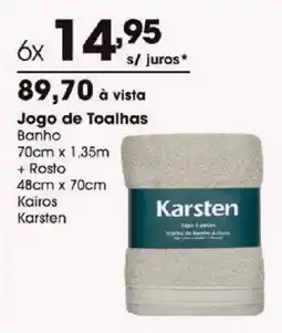 Zaffari Jogo de toalhas oferta