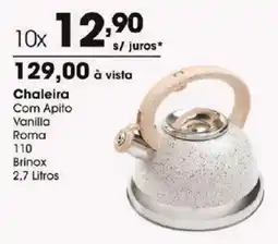 Zaffari Chaleira Com Apito Vanilla Roma oferta
