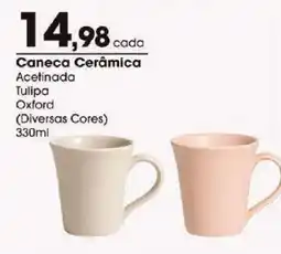 Zaffari Caneca Cerâmica Acetinada Tulipa Oxford oferta