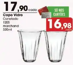 Zaffari Copo Vidro Canelado oferta