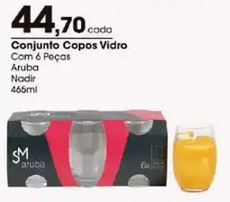 Zaffari Conjunto Copos Vidro oferta