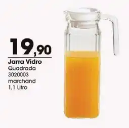 Zaffari Jarra Vidro Quadrada oferta