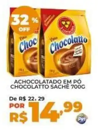 Achocolatado em pó chocolatto sache