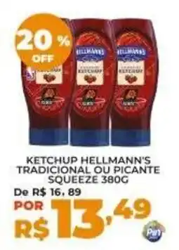 Pinheiro Supermercado ketchup hellmann's tradicional ou picante oferta
