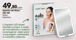 Zaffari Espelho de Mesa Led 4w Make Taschibra oferta