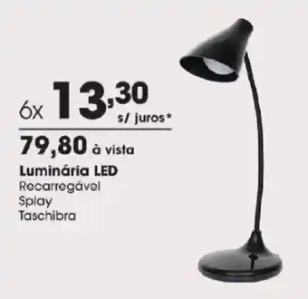 Luminária led recarregável