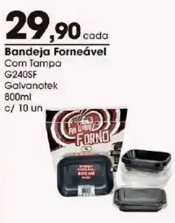 Zaffari Bandeja Forneável Com Tampa oferta