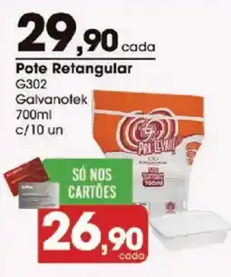 Zaffari Pote Retangular Galvanotek oferta
