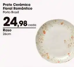 Zaffari Prato Cerâmica Floral Romântico oferta