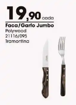 Zaffari Faca/Garfo Jumbo oferta
