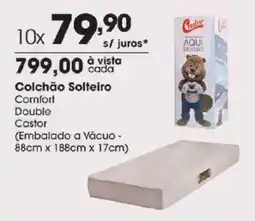 Zaffari Colchão Solteiro Comfort Double Castor oferta
