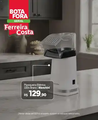 Pipoqueira elétrica 220v branc bianchini