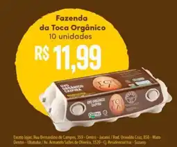 Shibata Supermercados Fazenda da Toca Orgânico oferta