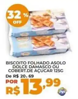 Pinheiro Supermercado Biscoito folhado asolo dolce damasco ou cobert.de açucar oferta