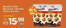 Pinheiro Supermercado Biscoito mood biscolata c/recheio chocolate oferta