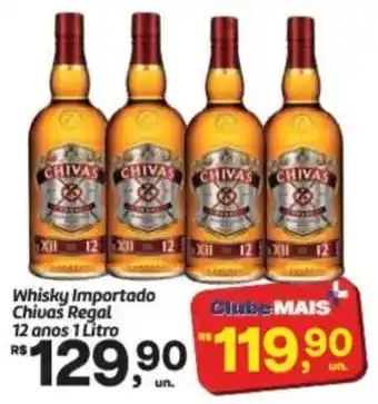 Whisky importado chivas regal 12 anos 1 litro