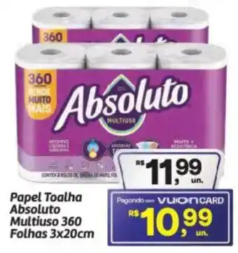 Papel toalha absoluto multiuso