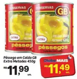 Fort Atacadista Pêssego em calda gb extra metades oferta