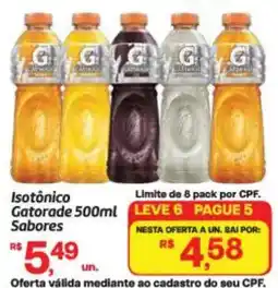 Fort Atacadista Isotônico gatorade 500ml sabores oferta