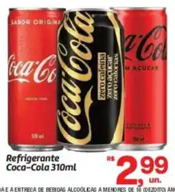 Fort Atacadista Refrigerante coca-cola 310ml oferta