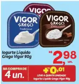 Fort Atacadista Iogurte Líquido Grego Vigor oferta