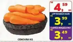 Roldão cenoura kg oferta