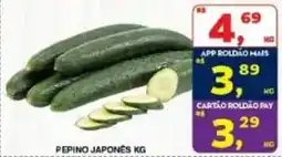 Roldão Pepino japonês kg oferta