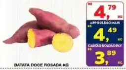 Roldão batata doce rosada kg oferta