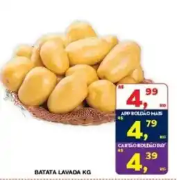 Roldão batata lavada kg oferta