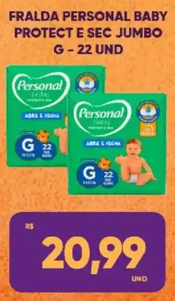 Tatico Fralda personal baby protect e sec jumbo oferta